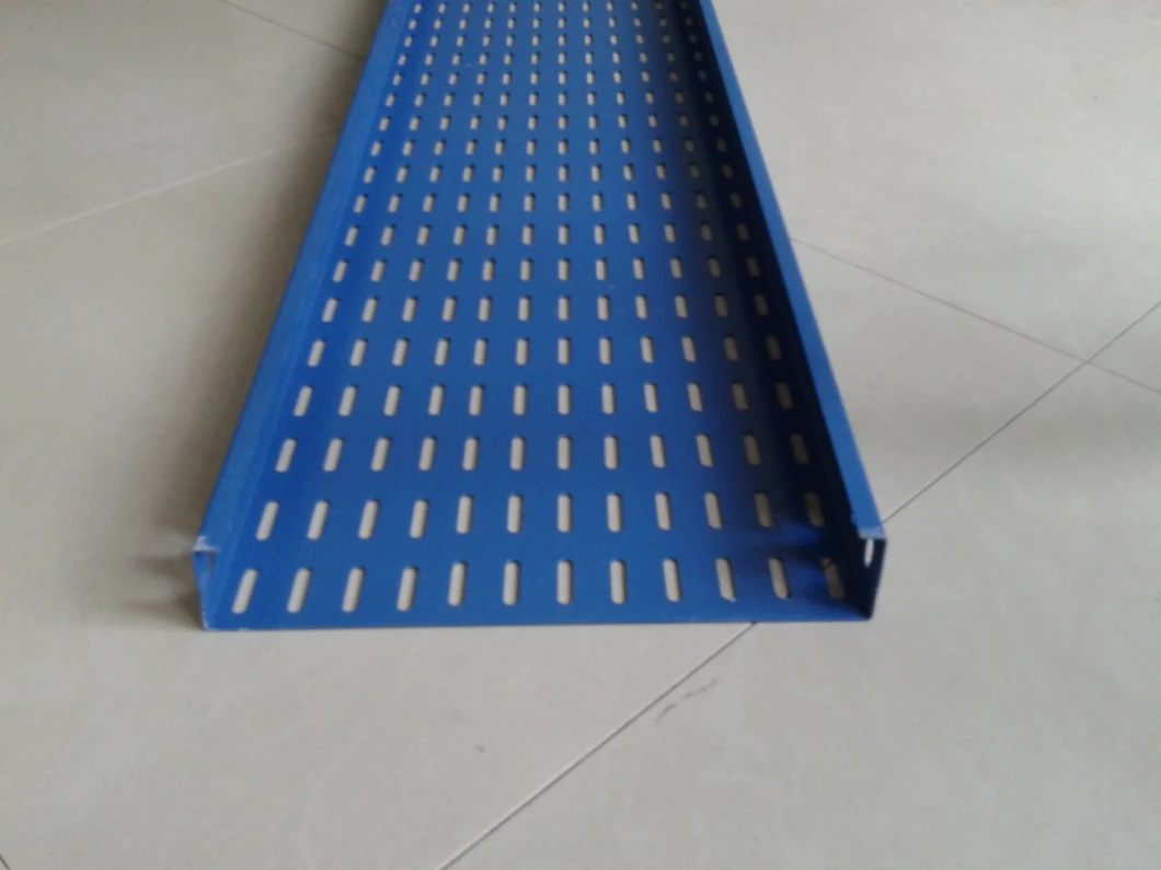 Blue Powder Coated Cable Connector Cable Tray Accessories High Quality
