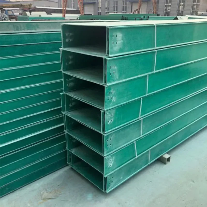 Channel Type Cable Tray Custom Size Fiberglass Reinforced Plastic OEM Customized Factory