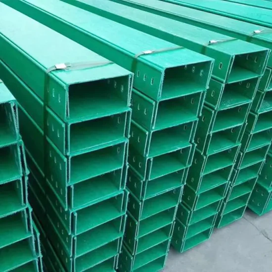 Channel Type Cable Tray Custom Size Fiberglass Reinforced Plastic OEM Customized Factory