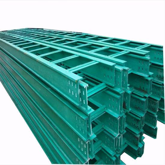 FRP Fiberglass Cable Tray Manufacturer GRP Wire Cable Ladder Tray with Cover